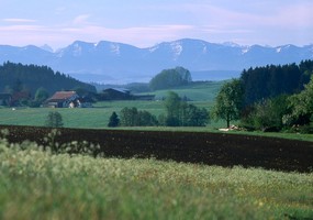 Bergsicht Heissen bei Tag